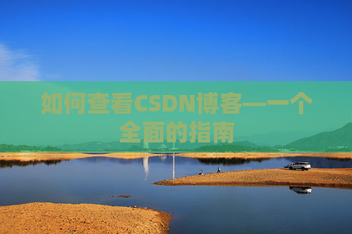如何查看CSDN博客—一个全面的指南